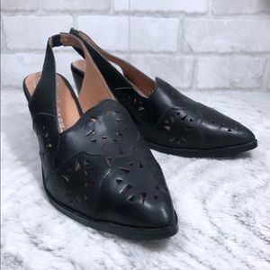 Laser Cut Leather Slingback Perris Western Boot